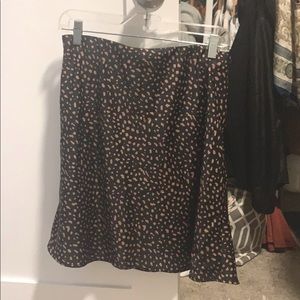 Urban Outfitter Animal Print Silk Skirt